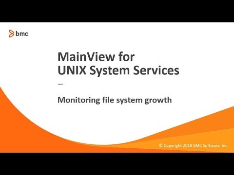MainView UNIX System Services - Monitoring file system growth