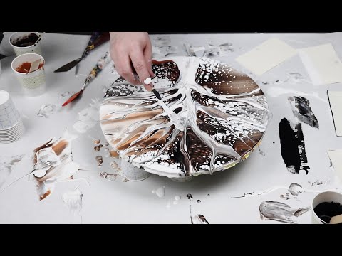 (558) Magical Tree Swipe | Acrylic Painting Technique