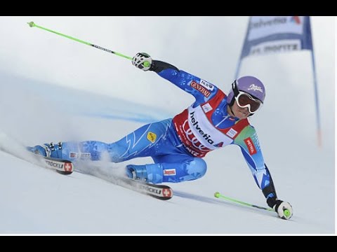 Tina Maze wins giantslalom (St. Moritz 2012)