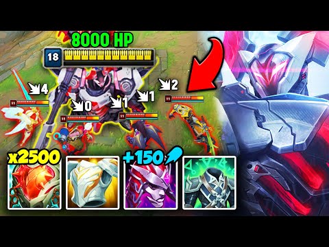 I TURNED MORDEKAISER INTO A RAID BOSS BIGGER THAN TURRETS! (OVER 8000+ HEALTH)