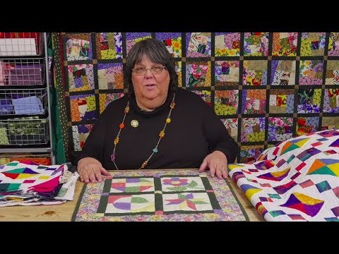 Small 4-Block Sampler Quilt Pieced by Hand by Paula Doyle - Part 4 (Taster Video)