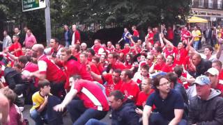 HD arsenal fans funny vs blackpool hate tottenham song on way to emirates
