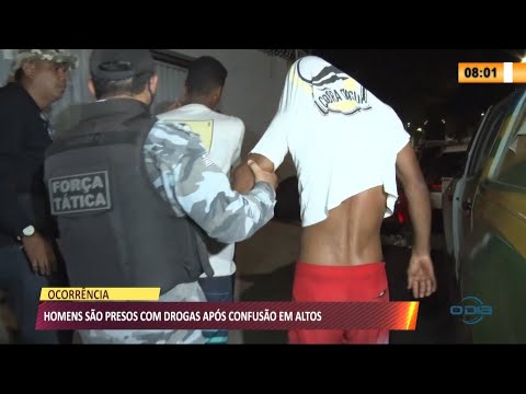 Homens são presos com drogas após confusão em Altos 27 07 2021