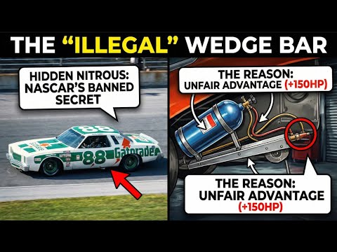 The "Illegal" Wedge Bar That Hid 150HP: NASCAR’s Banned Nitrous Secret?