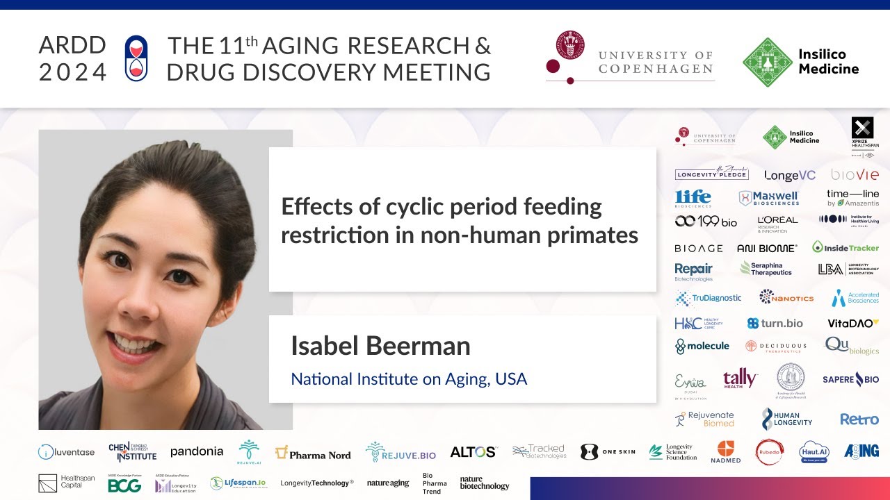 Isabel Beerman at ARDD2024: Effects of cyclic period feeding restriction in non-human primates