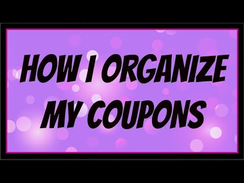 How I Organize My Coupons