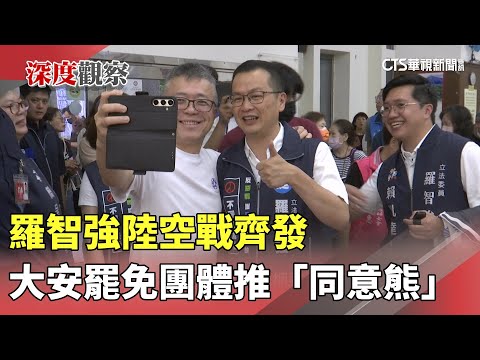 羅智強陸空戰齊發　大安罷免團體推「同意熊」