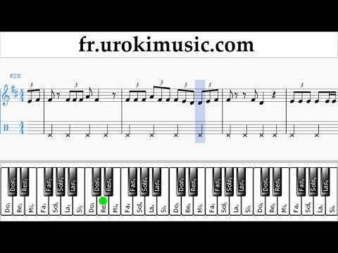 Cours de Piano (main droite) Jonas Blue - Mama Tuto Partitions Partie#2 um-i829