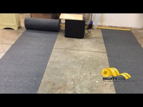 Mighty Line Industrial Peel and Stick Absorbent Floor Mat