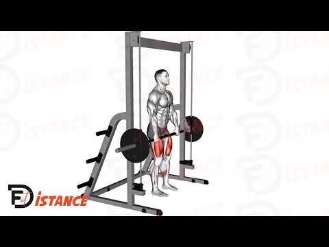 Exercice Soulevé de terre jambes tendues à la Smith Machine