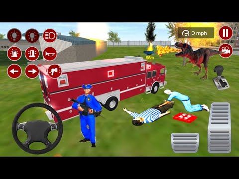 REAL FIRE TRUCK DRIVING SIMULATOR 2022-NEW FIRE FIGHTING FIREMAN'S DAILY JOB-ANDROID GAMEPLAY