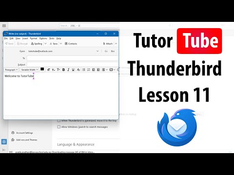 Thunderbird Lesson 1 Setting Up Thunderbird