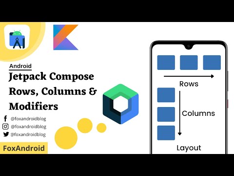 Jetpack Compose - Rows, Columns & Modifiers || Jetpack Compose Layout || Android Studio