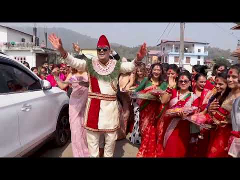 Sarad's wedding Aaha Kati Ramri || Sarad & Manisha Nepali * Himal Sagar • Annu Chaudhary • "Gajalu"