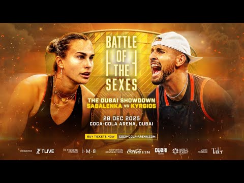 🔥 Batalla de sexos: Sabalenka vs Kyrgios — El duelo de Dubái