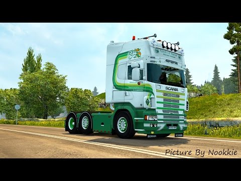 Euro Truck Simulator 2 # Scania 164L V8 480 Patrick V.D. Hoeven Transport (ทำงานวนไป)