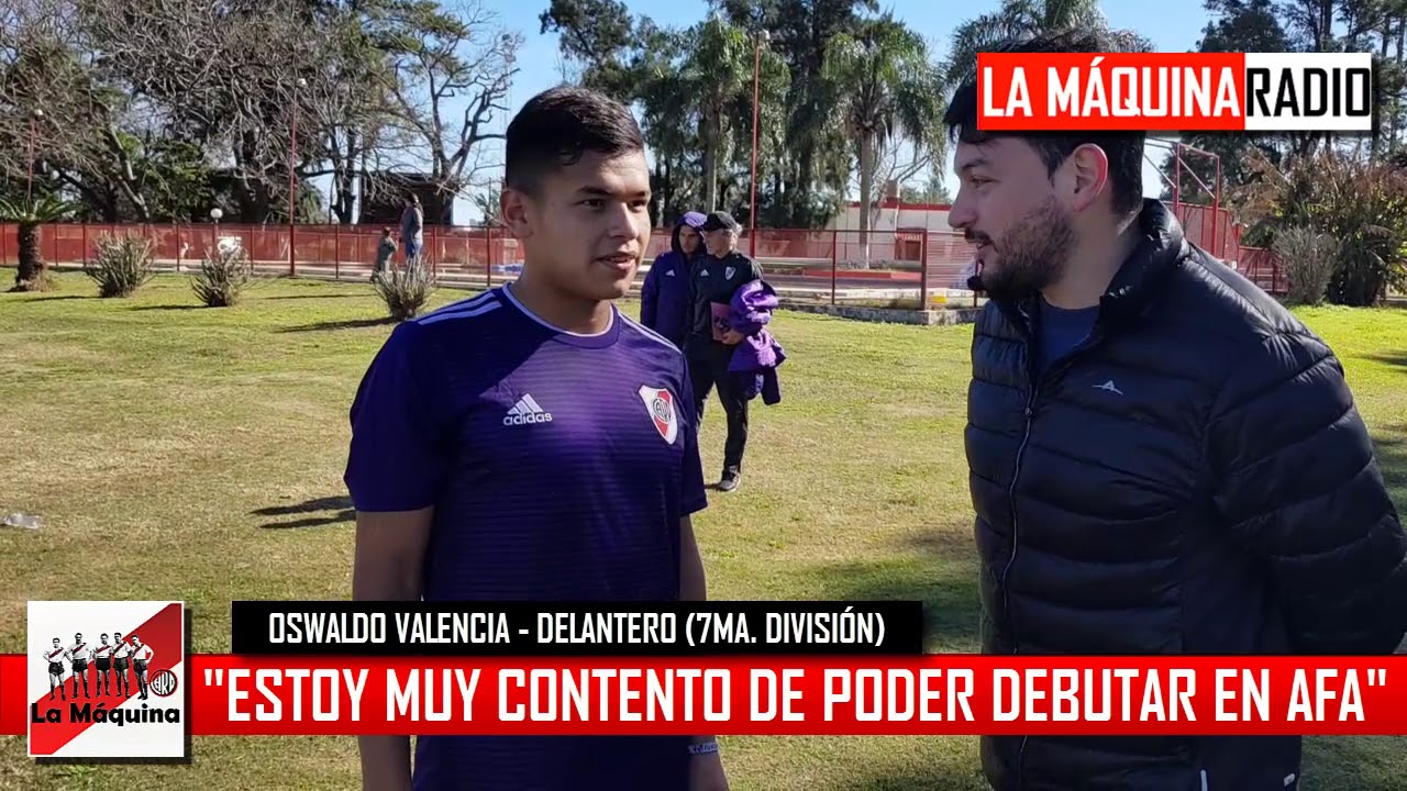OSWALDO VALENCIA: "MUY CONTENTO POR PODER DEBUTAR EN AFA"