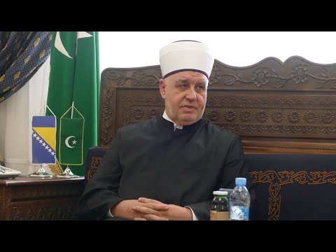 Sarajewo: Vorstellung Zusammen1 - Dr. Husein ef. Kavazović, Reisu-l-ulema, Oberhaupt der Muslime