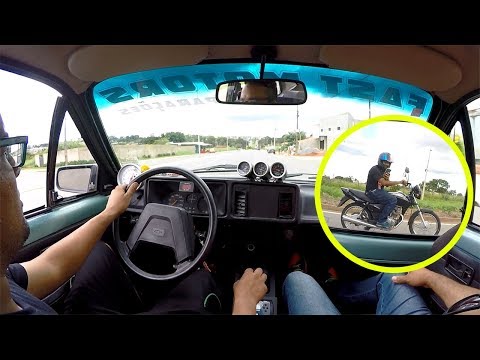 Chevette Turbo 370 cv - Até o Cara Da Moto Pediu Pra Acelerar Forte