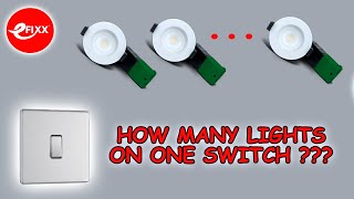 How many lights can you connect to a light switch?