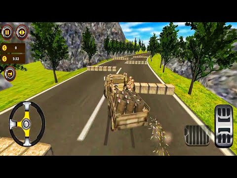 Offroad Army Truck Driving Simulator | Army Solders and Oil Transfer another army unit
