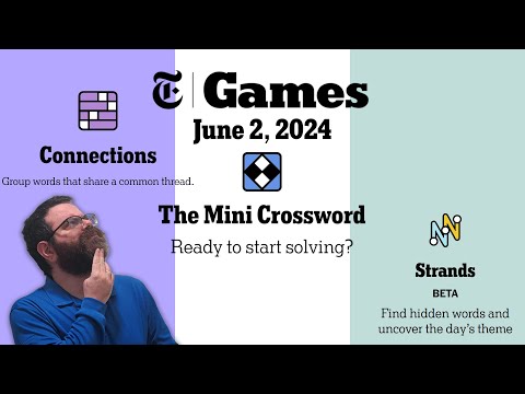 NYT Connections, Mini Crossword, and Strands | June 2, 2024