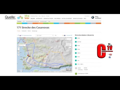 Radweg 171 Strecke des Casanovas Istrien/Kroatien Zeitraffer