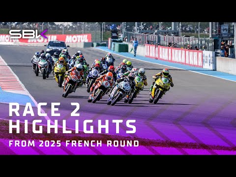 HIGHLIGHTS from #WorldSSP300 Race 2 😁 | 2025 #FrenchWorldSBK 🇫🇷