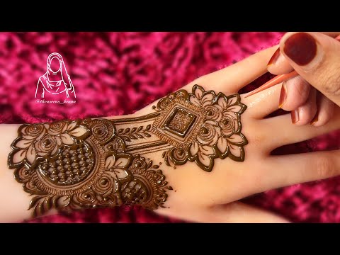Very Beautiful Quick and Easy Prettiest Henna Design For Back Hand| Beautiful Mehndi Design Tutorial