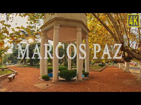 MARCOS PAZ (Buenos Aires) Paseo otoñal por la Ciudad del Arbol [4K 60fps]