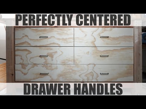 How To Install Drawer Handles on Cabinets - Perfectly Centered!