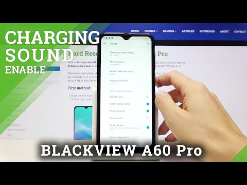 BLACKVIEW A60 Pro and Charge Settings - Activate Charging Sound