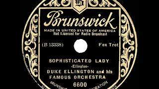 1933 HITS ARCHIVE: Sophisticated Lady - Duke Ellington (Brunswick version)
