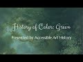 History Of Color Green Art History Video