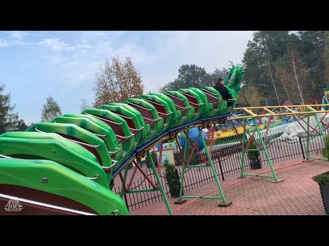 Dinocoaster - Onride - Zatorland (Poland) - Fun Rides Tech - Single Helix (left)
