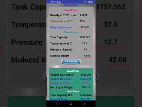 Gas calculator