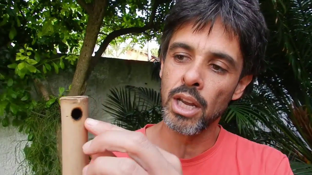 2. Construindo pifes: como e onde fazer os furos no bambu