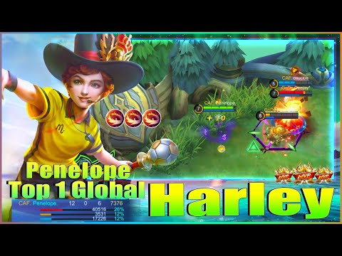 Harley Unstoppable Rotation!Top 1 Global Harley by Penelope ~ Mobile Legends