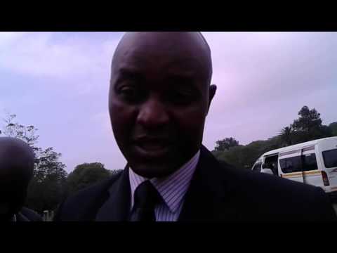 Nkosinathi Ndlovu at his son's funeral