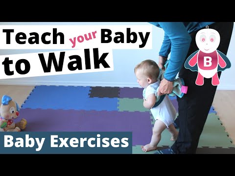 How to Teach Baby to Walk 👶❤️ Baby Exercises ★ 9-12+ Months ★ Baby Activities, Baby Development