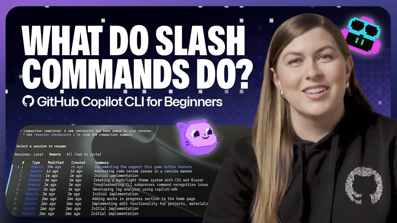 A beginner's guide to Copilot CLI slash commands