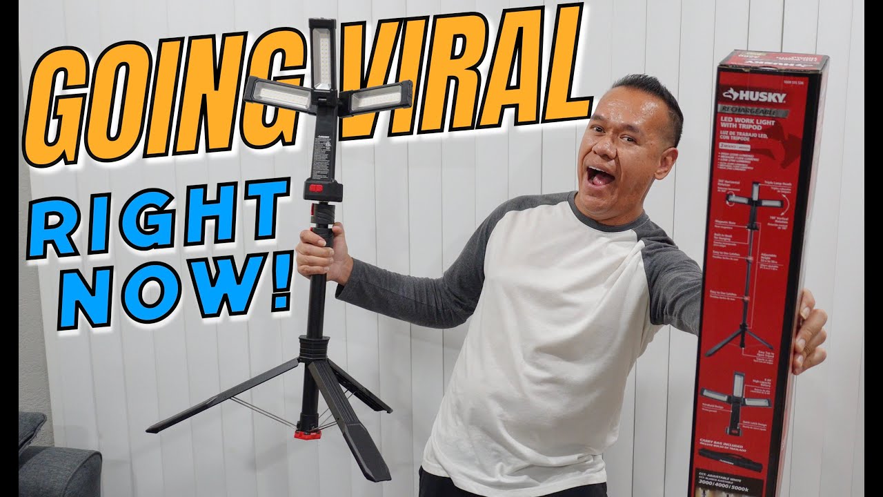 HUSKY 2200 Lumen LED Light With TriPod From Home Depot