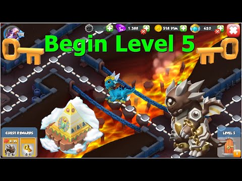 Begin Level 5 Divine Party Rooftop Castle Event-Dragon Mania Legends | Opened 50 more divine chest