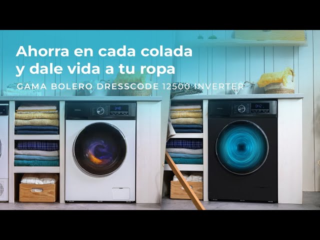 Lavadora Cecotec Bolero DressCode 12500 Inverter 12kg Carga Frontal 1400rpm A Blanca con Vapor y Autolimpieza video