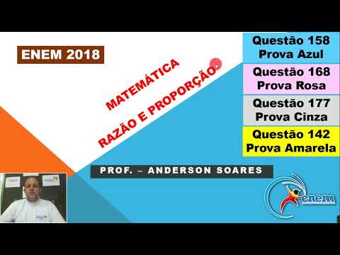 ENEM 2018: "Razão e Proporção", Questão 158, prova Azul