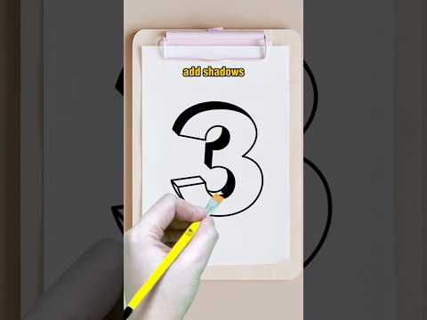 How to Draw 3D Number 3: Easy Step-by-Step Tutorial