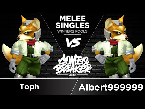 Toph (Fox) vs Albert999999 (Fox) - Melee Singles Winners Pools - COMBO BREAKER 2023