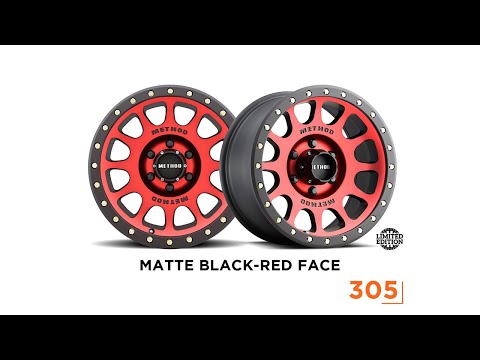 Method Race Wheels | 305 NV | Matte Black - Red Face