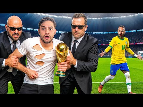 I Surprised Neymar with a World Cup Trophy