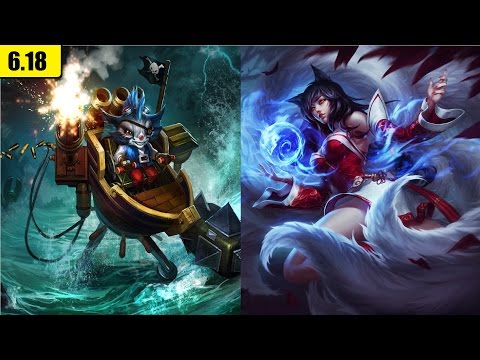 rumble mid vs ahri - patch 6.18 - full game - september 18,2016